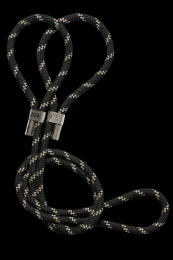 Braided Yoga Carry Strap - Black/Beige