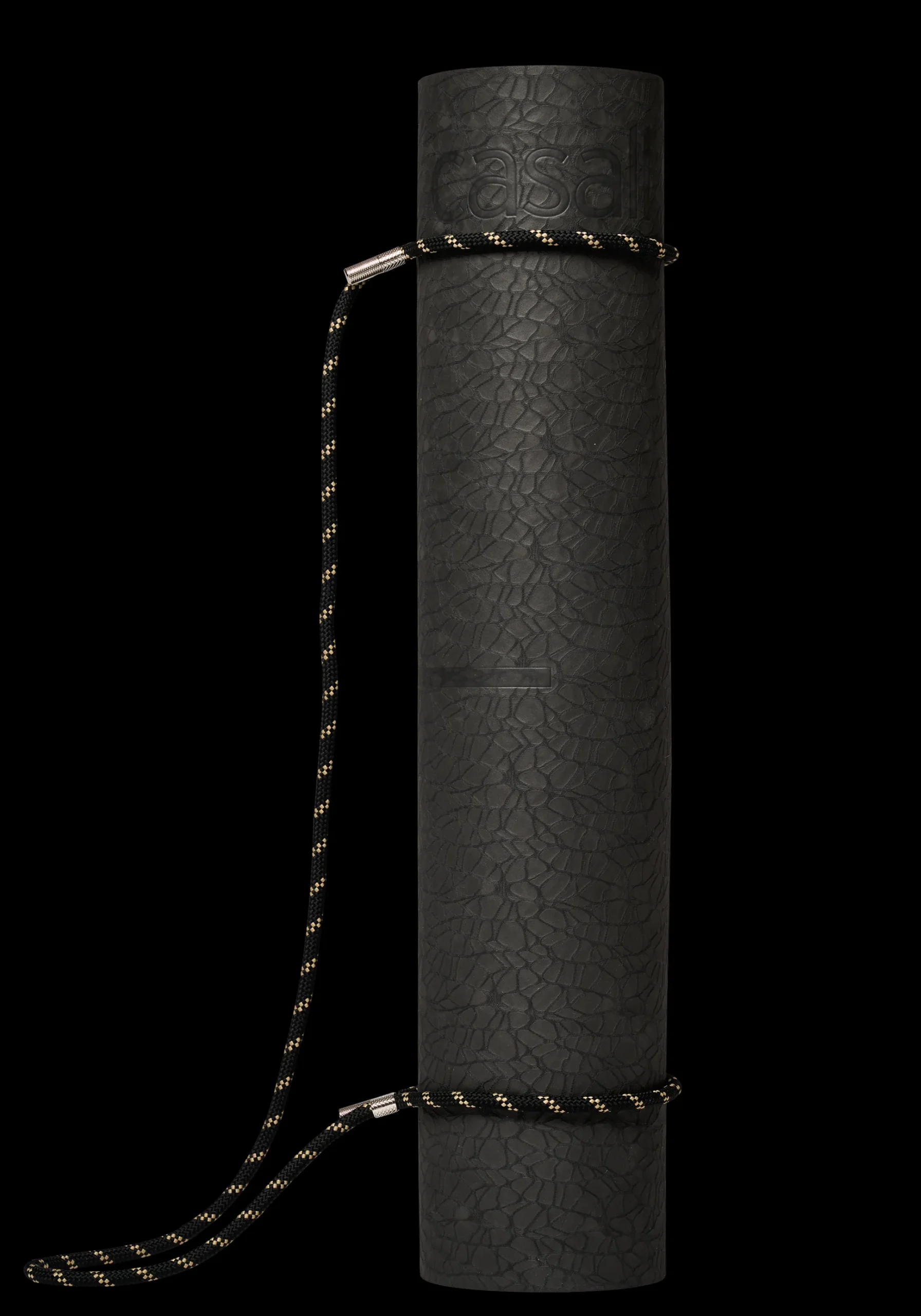 Braided Yoga Carry Strap - Black/Beige