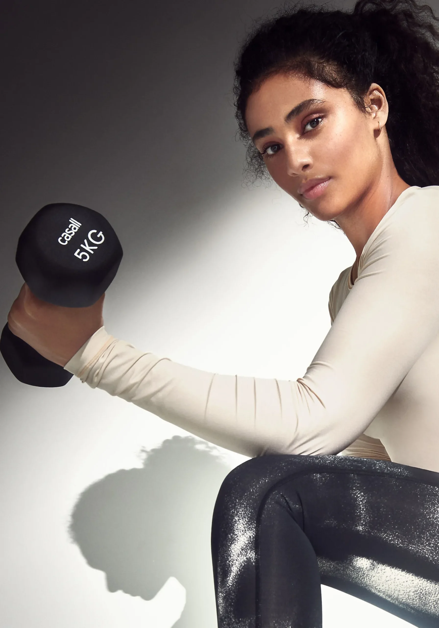 Classic Dumbbell 5kg - Black/white