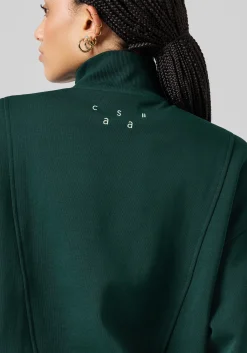 Comfy Full Zip Sweater - Dark Pine