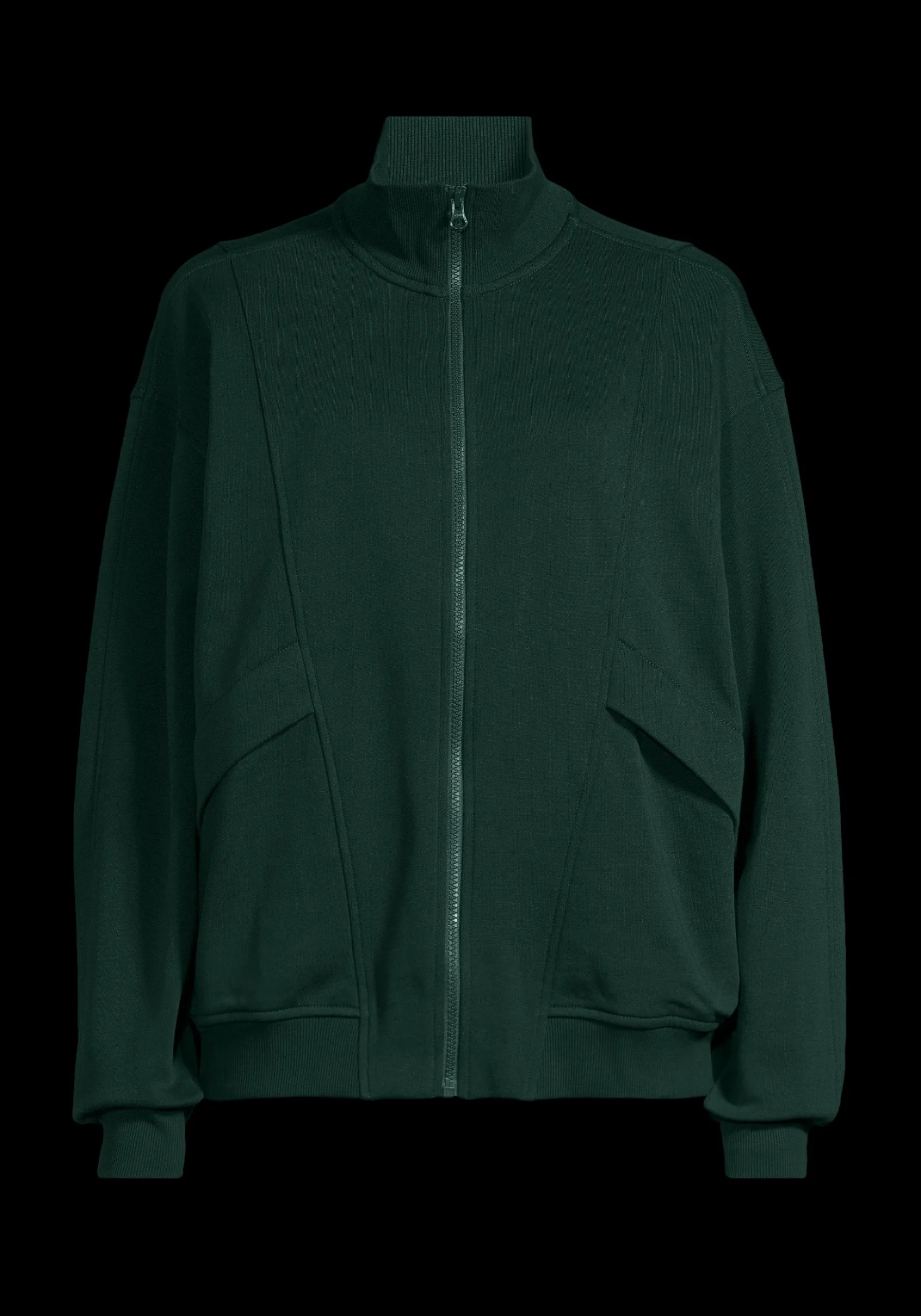 Comfy Full Zip Sweater - Dark Pine