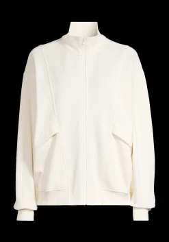 Comfy Full Zip Sweater - Off White