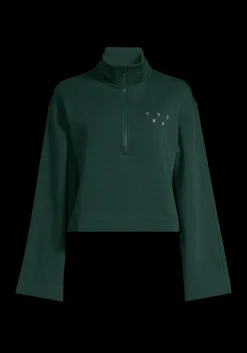 Comfy Half Zip Sweater - Dark Pine
