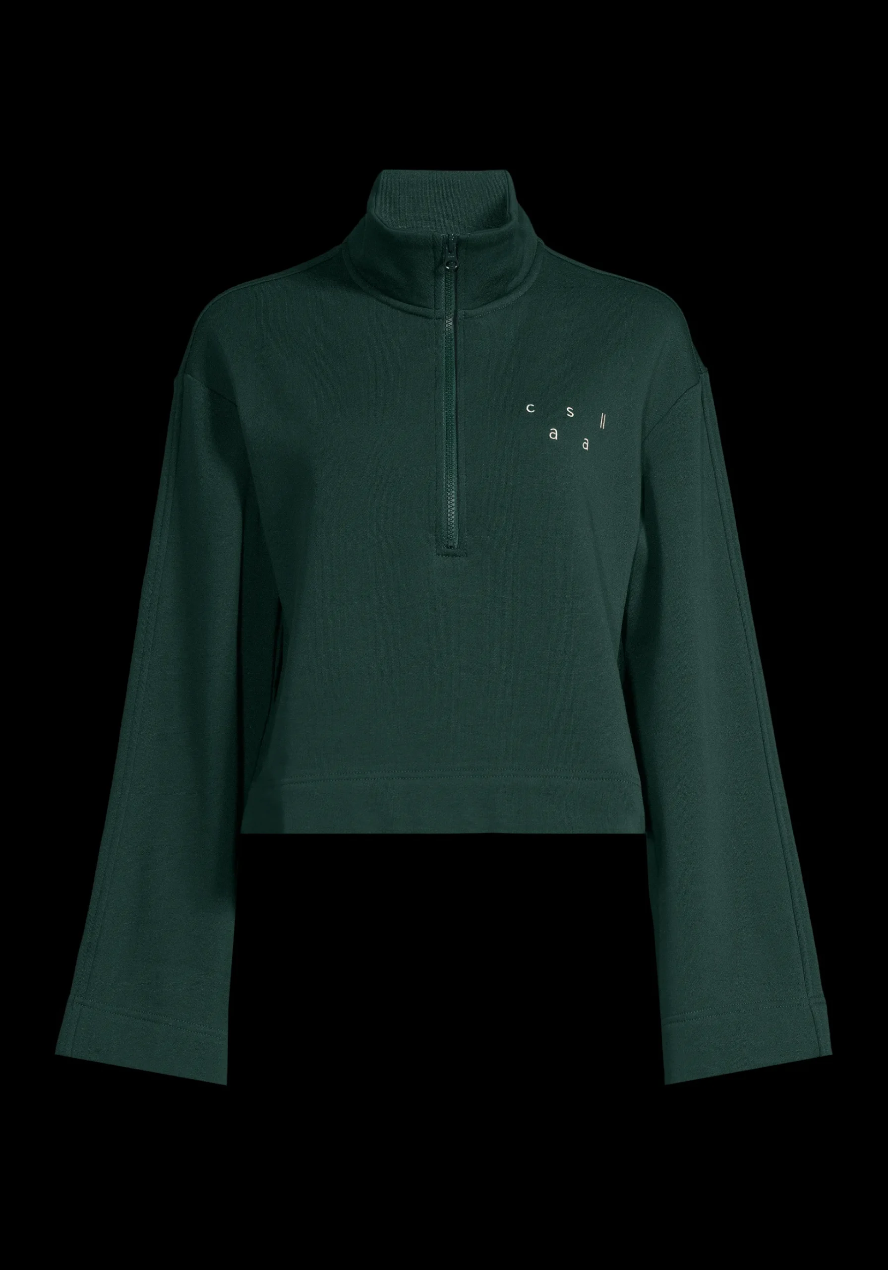 Comfy Half Zip Sweater - Dark Pine