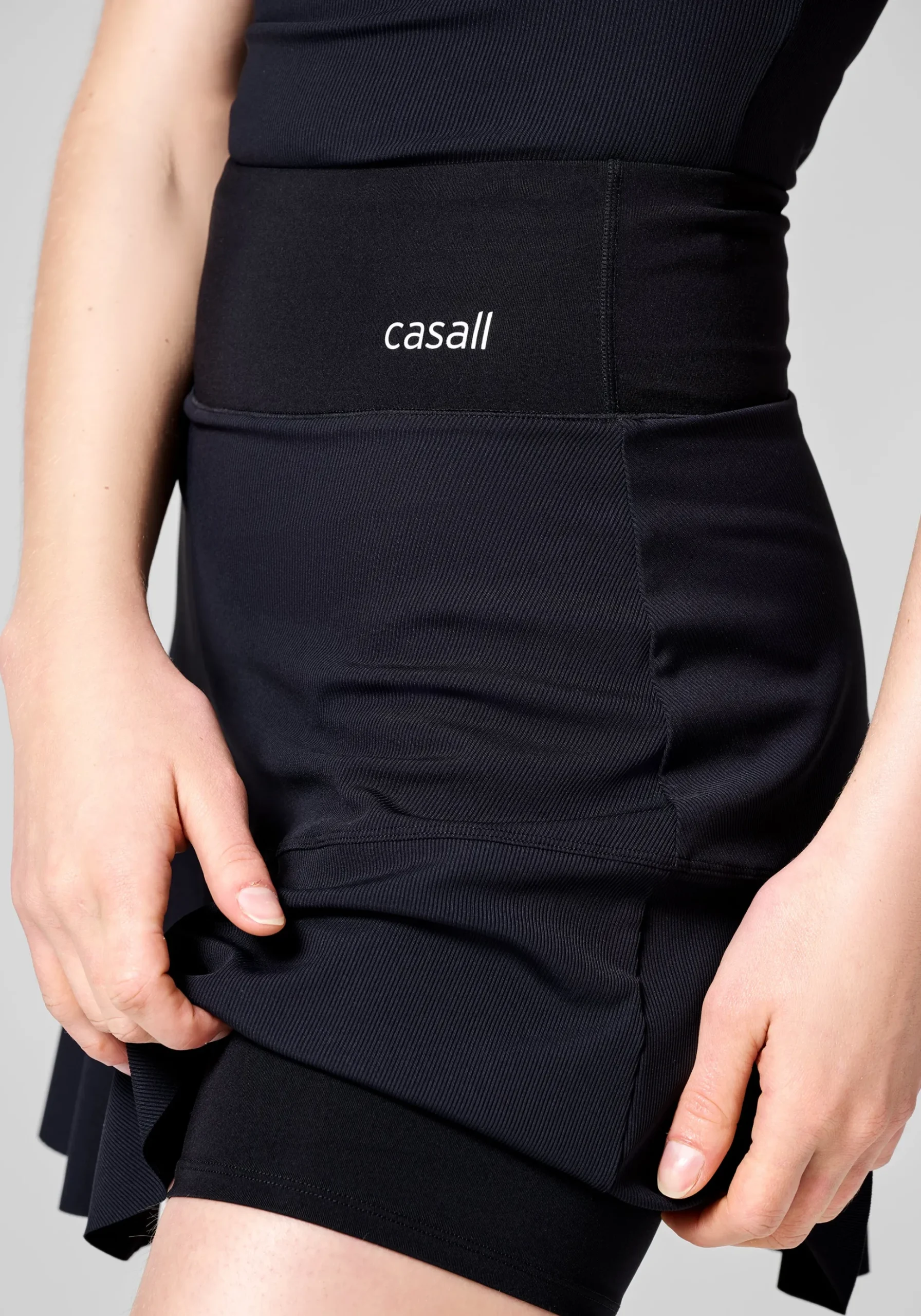 Court Rib Skirt - Recycled - Black