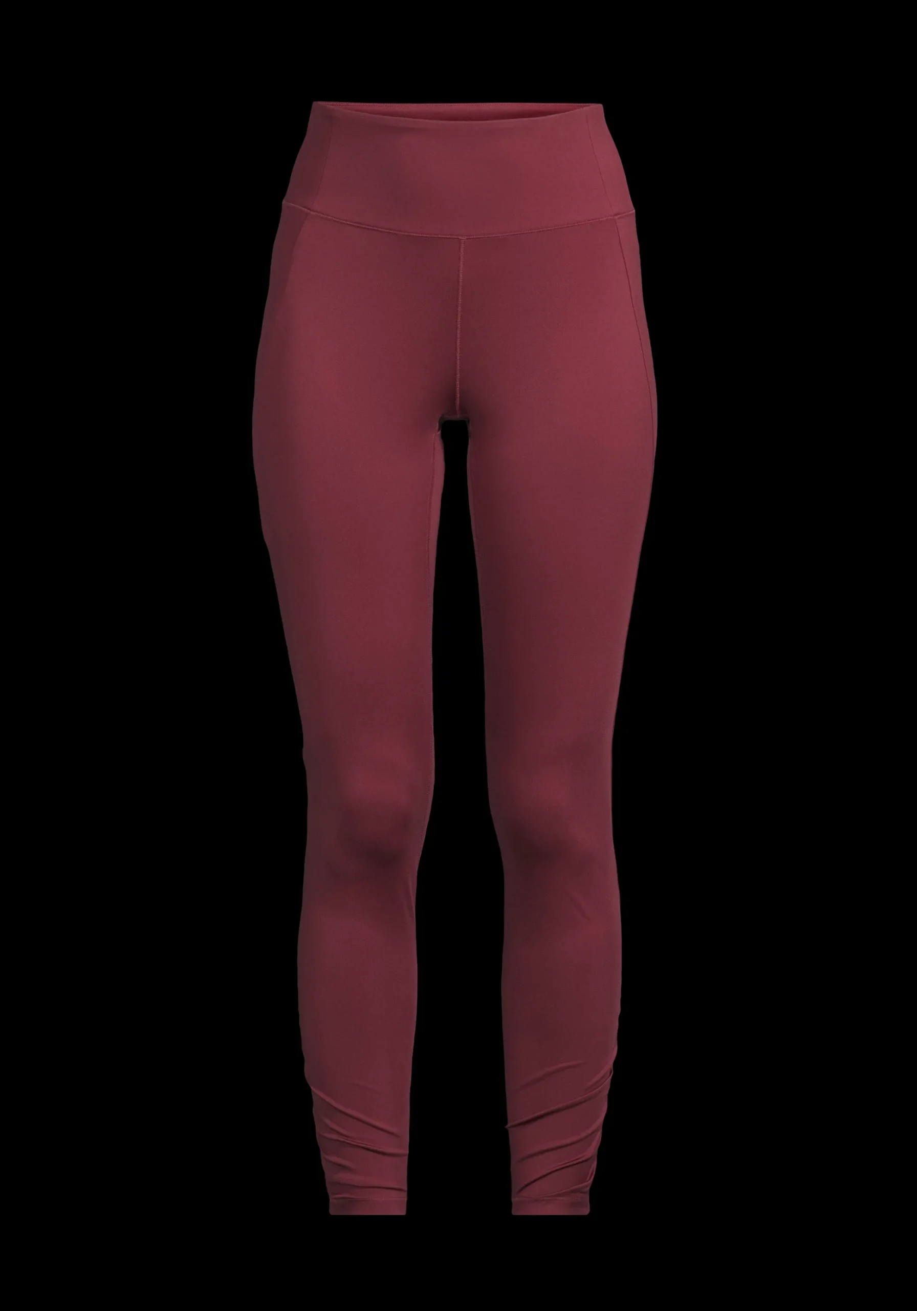 Crease High Waist Tights - Evening Red