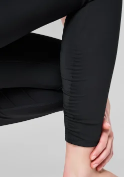 Crease High Waist Tights - Black
