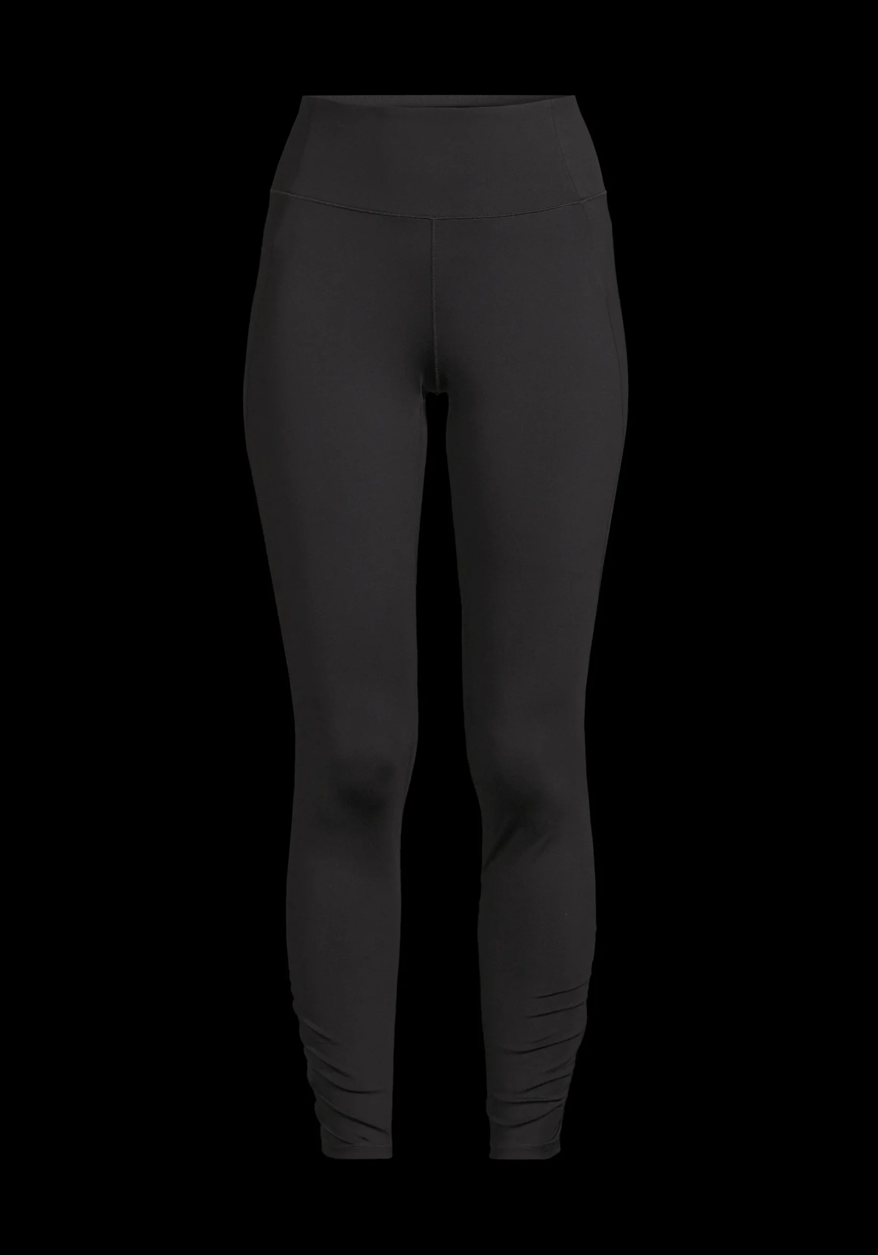 Crease High Waist Tights - Black