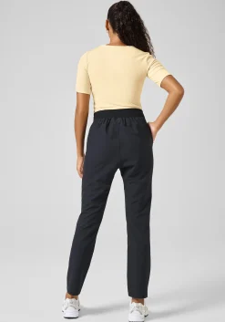 Ease High Waist Woven Pants - Black