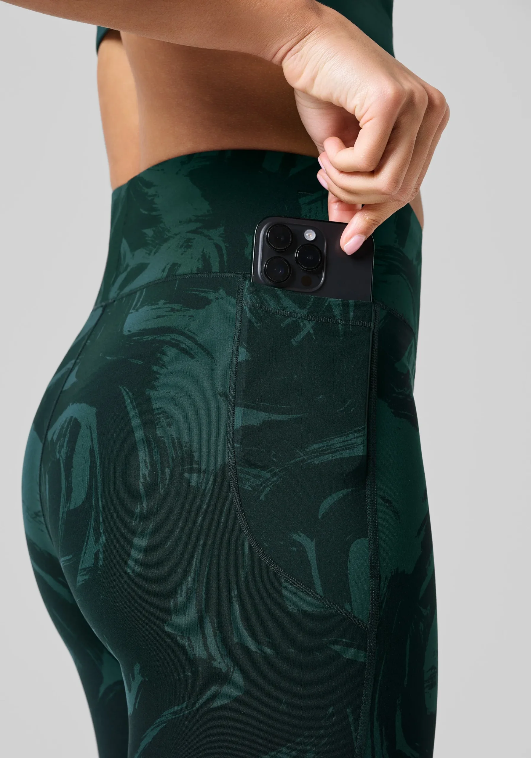 Essential Printed Tights - Blaze Pine