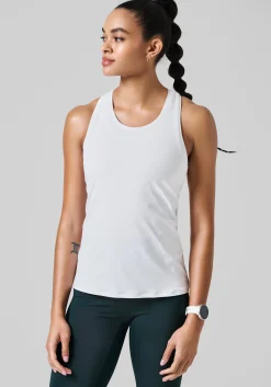 Essential Racerback Tank - White