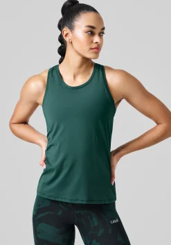 Essential Racerback Tank - Dark Pine