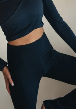 Flare High Waist Pant - Black