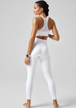 Grace High Waist Tights - White