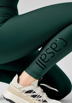 Graphic High Waist Tights - Dark Pine
