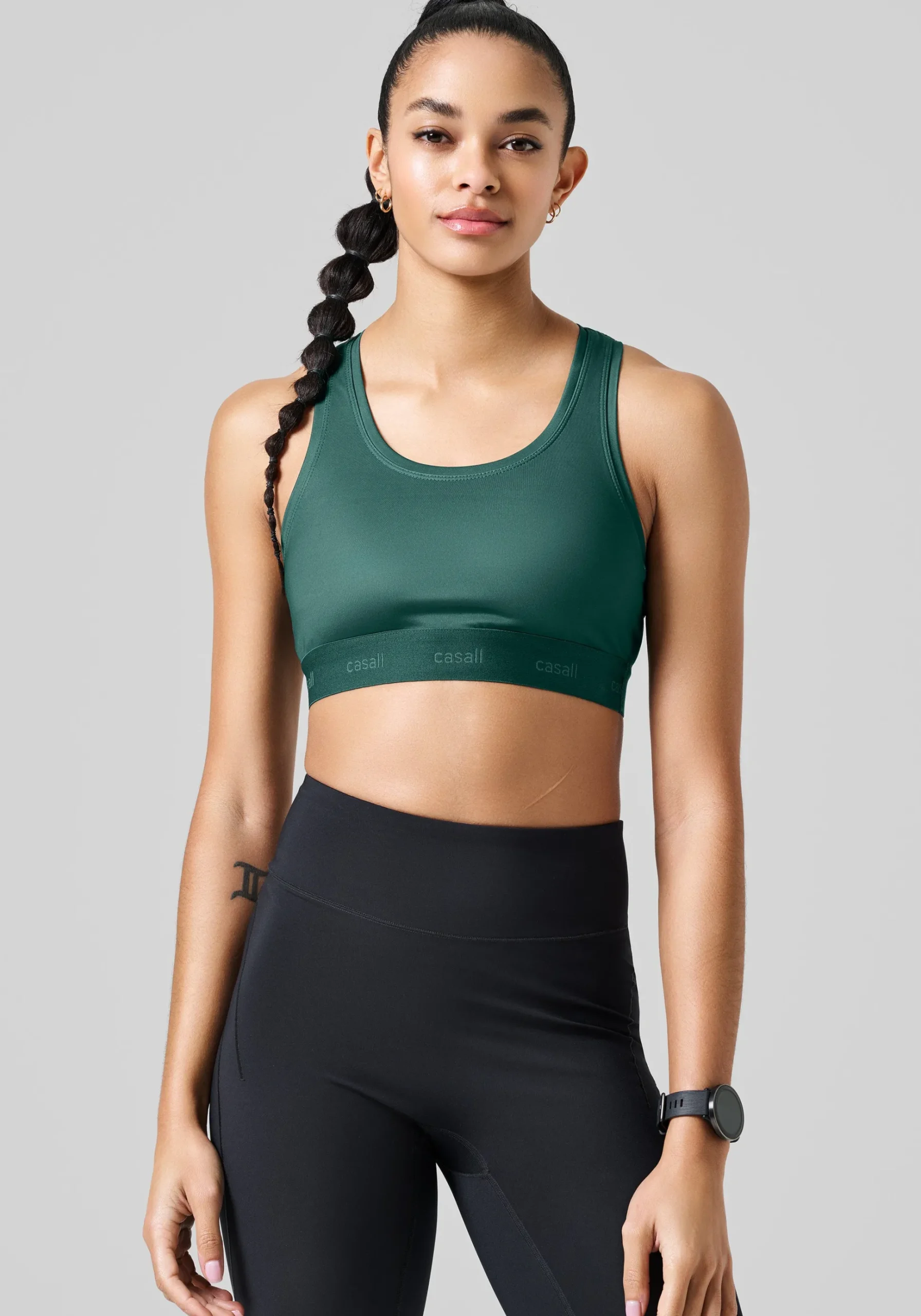 Graphic Sports Bra - Dark Pine