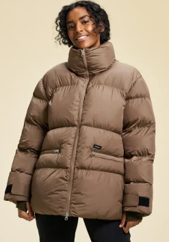 Hero Puffer Jacket - Taupe Brown