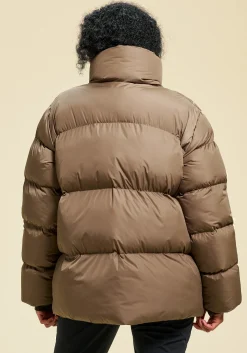 Hero Puffer Jacket - Taupe Brown