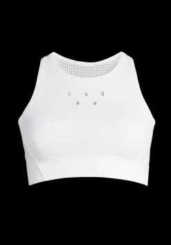 Iconic Longline Sports Bra - White