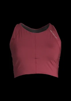 Iconic Wool Lined Sports Bra - Evening Red