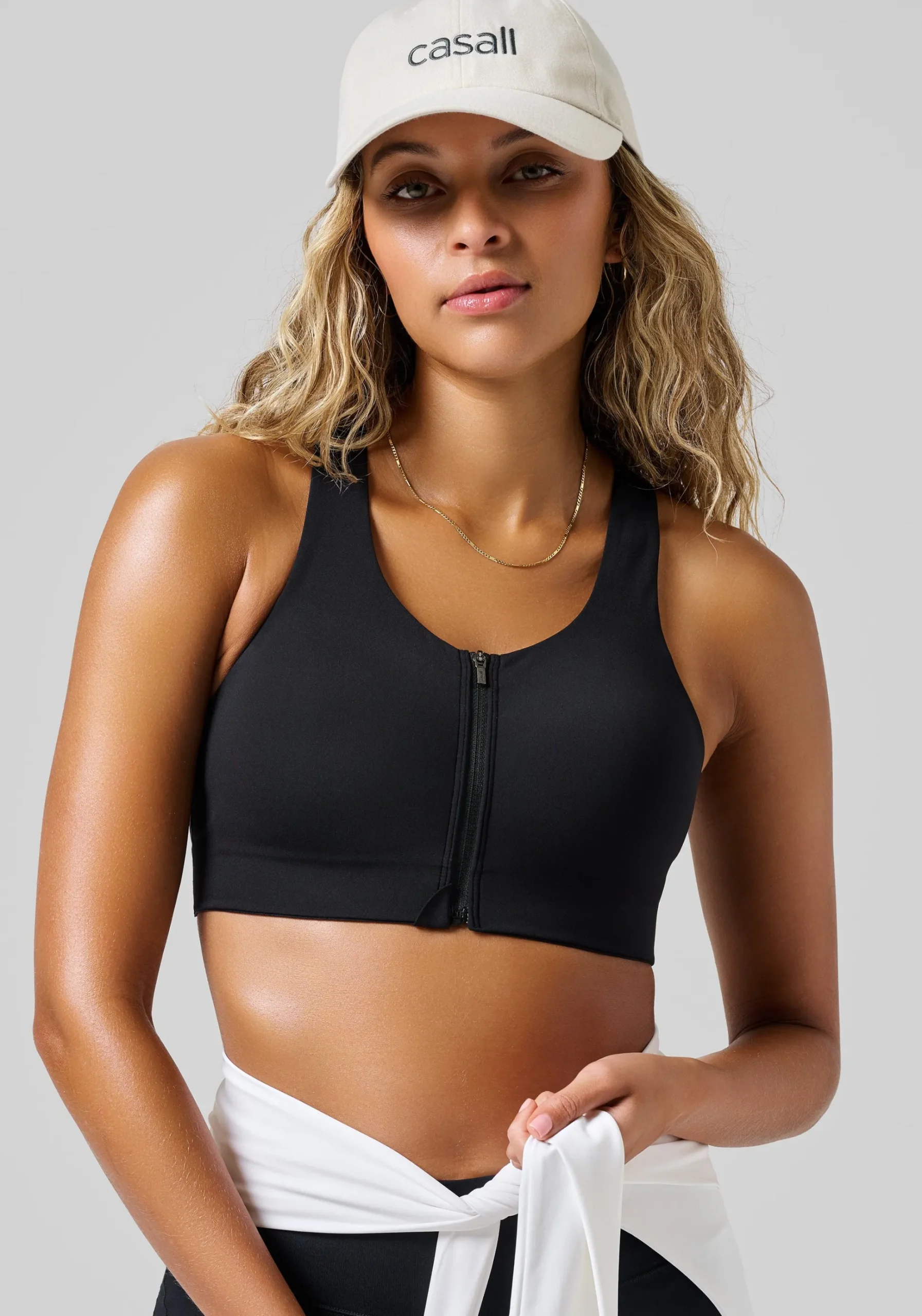 Impact Zip Sports Bra - Black