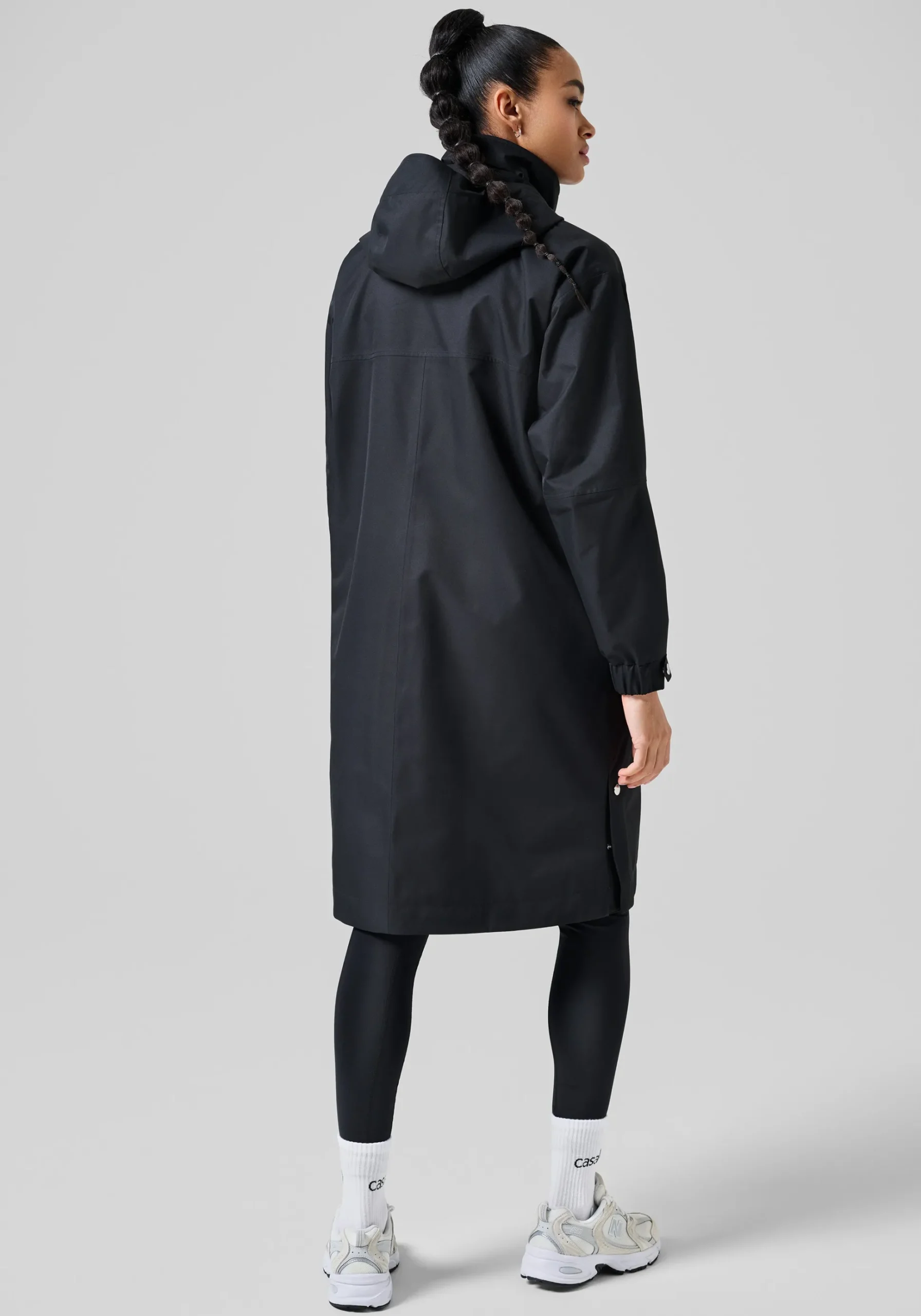 Light Padded Rain Parka - Black