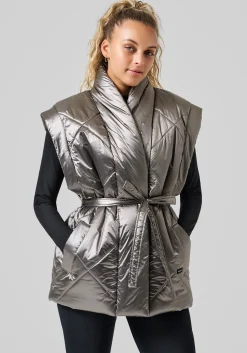 Mellow Wrap Quilt Vest - Silver Fusion