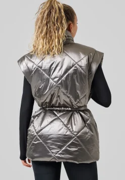 Mellow Wrap Quilt Vest - Silver Fusion