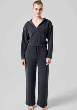Peachy Straight Leg Jogger - Almost Black
