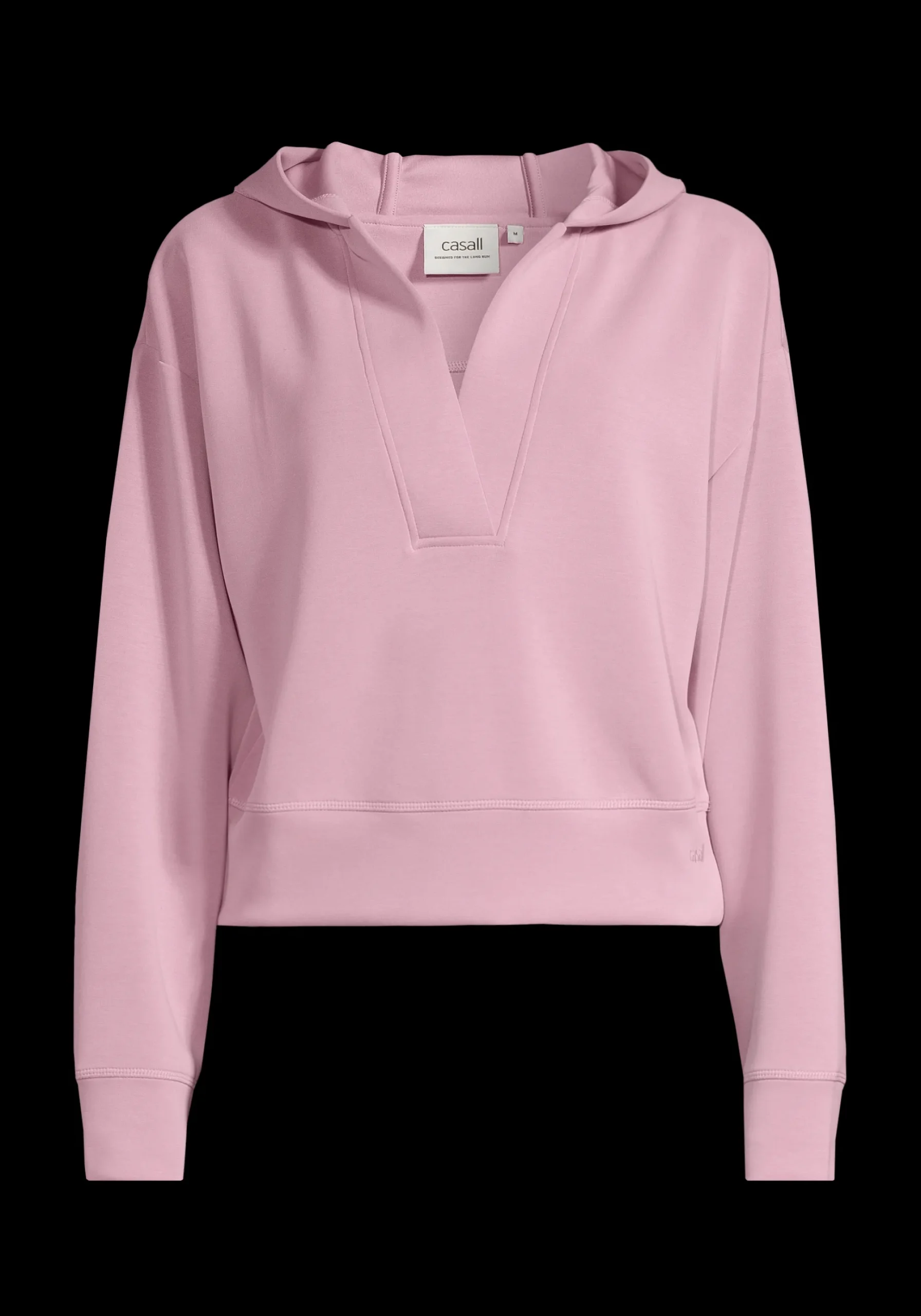 Peachy V-Neck Hoodie - Winter Mauve