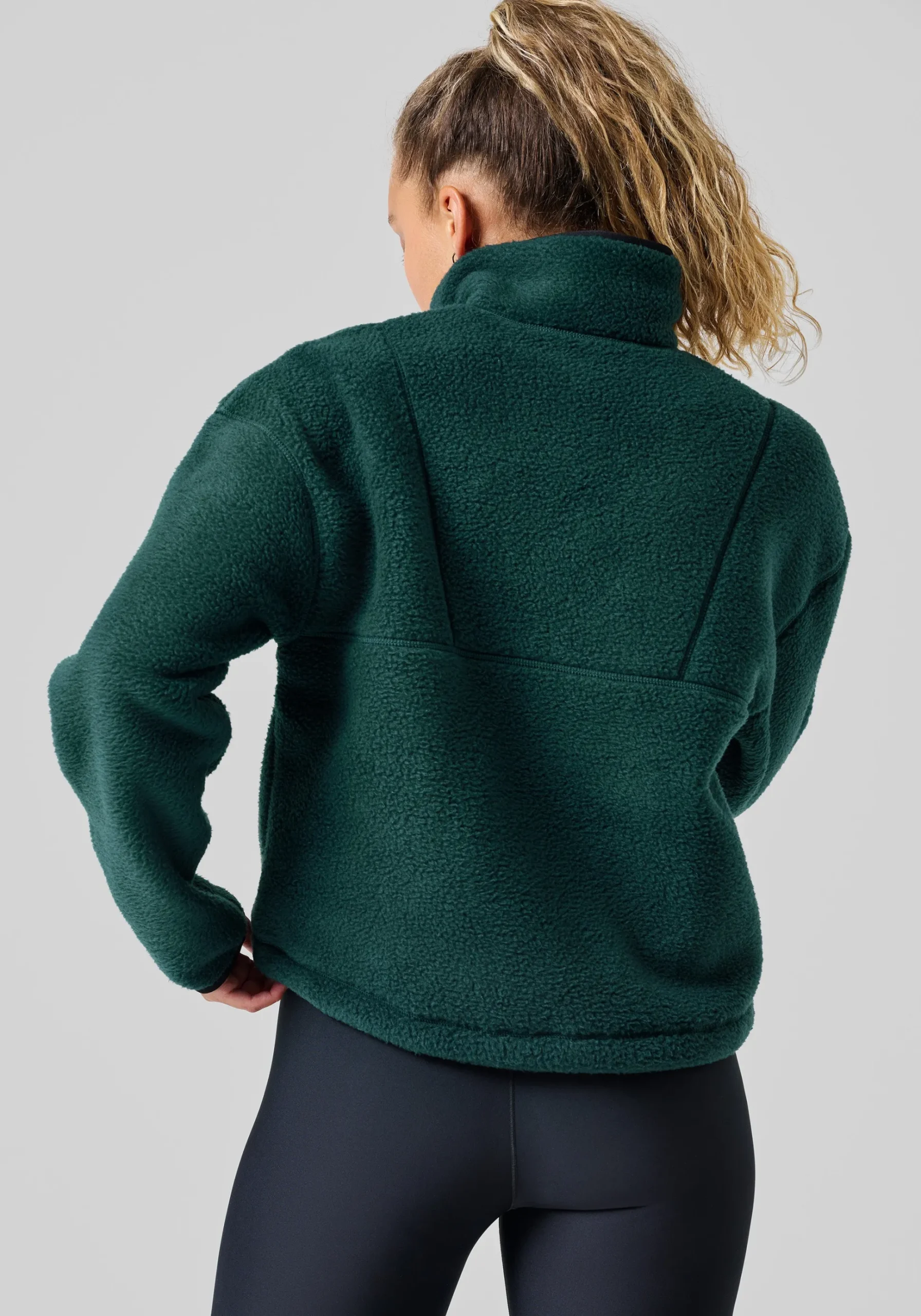Pile Half Zip - Dark Pine