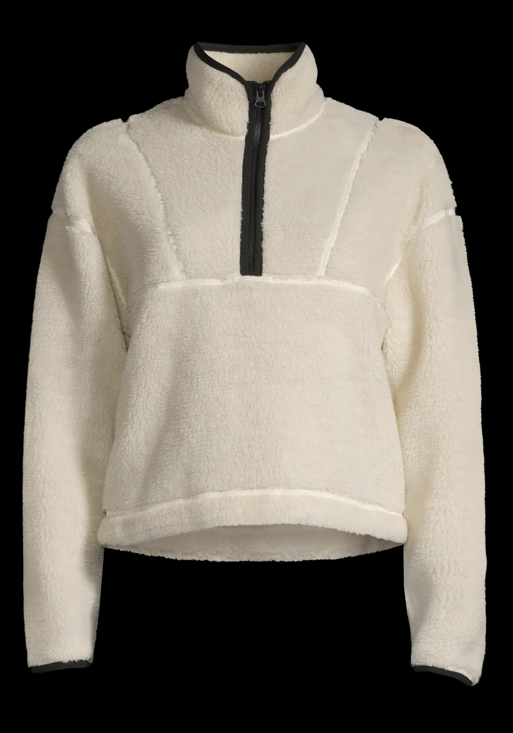 Pile Half Zip - Off White