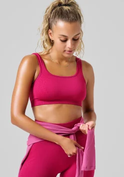 Scallop Seamless Bralette - Punch Pink