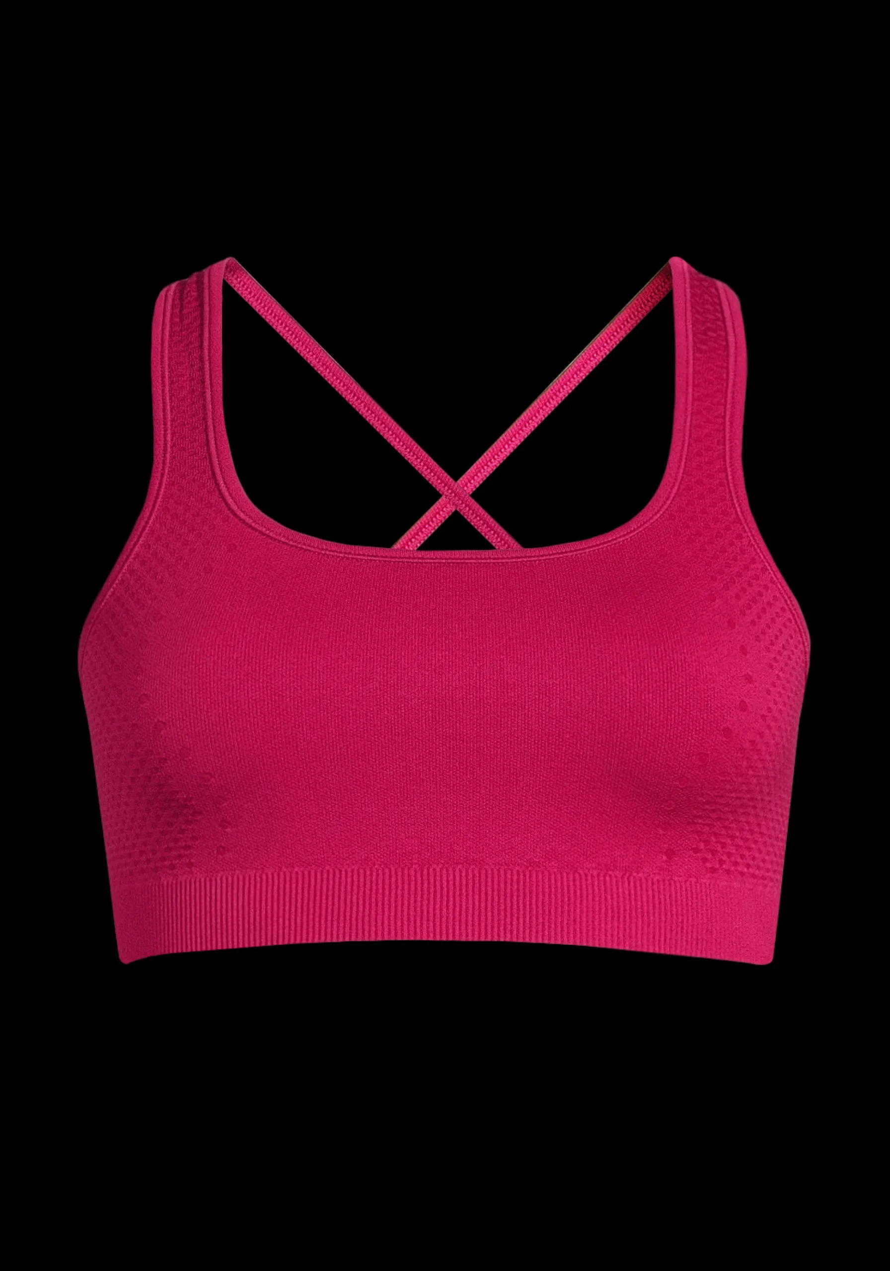 Scallop Seamless Bralette - Punch Pink
