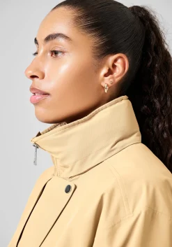 Scandi Trench Rain Coat - Sand Beige