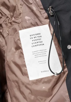 Scandi Trench Rain Coat - Black