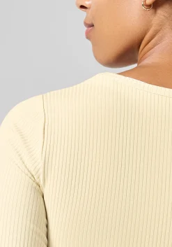 Scoop Rib Tee - Milky Vanilla