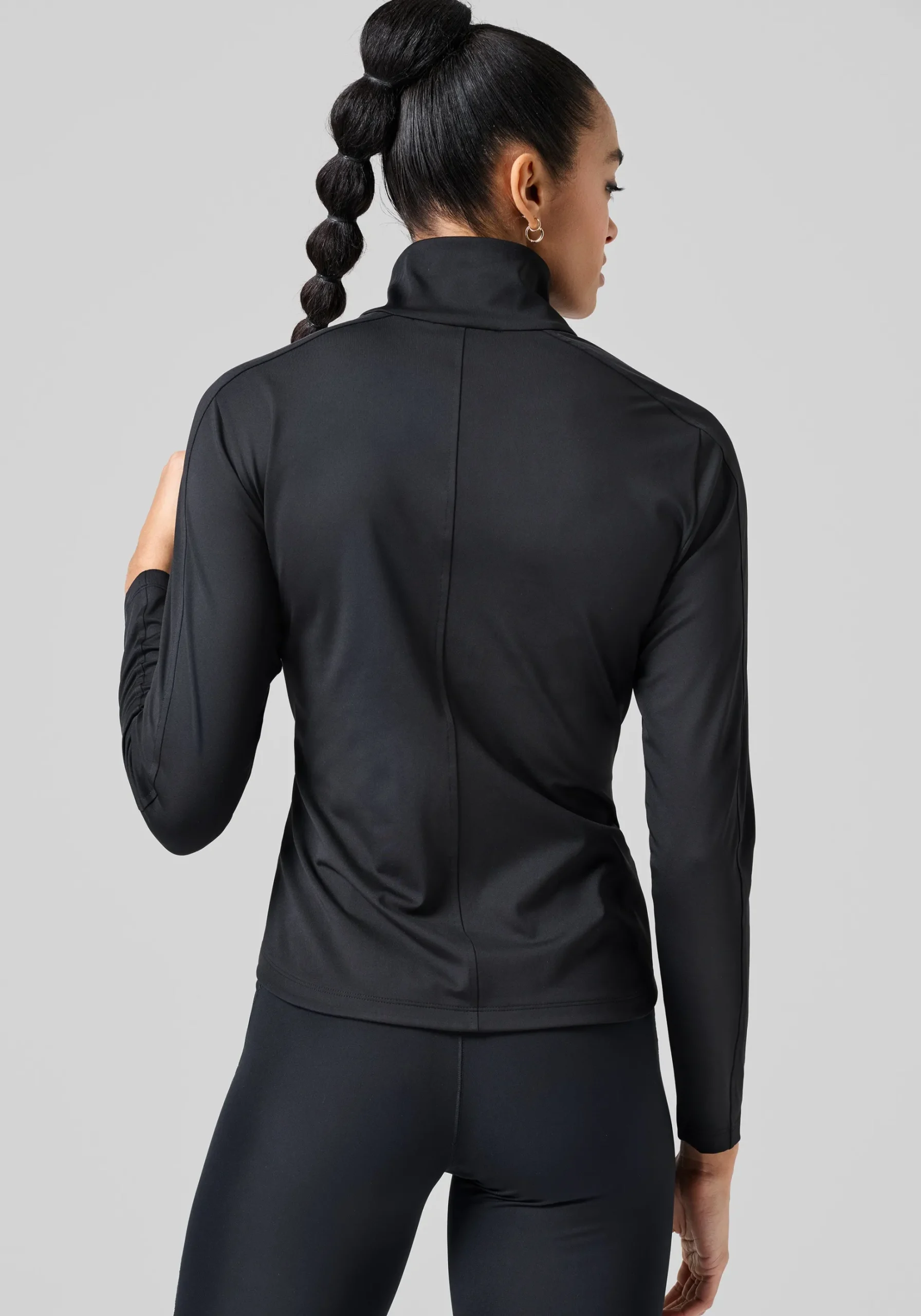 Serene Half Zip Long Sleeve - Black