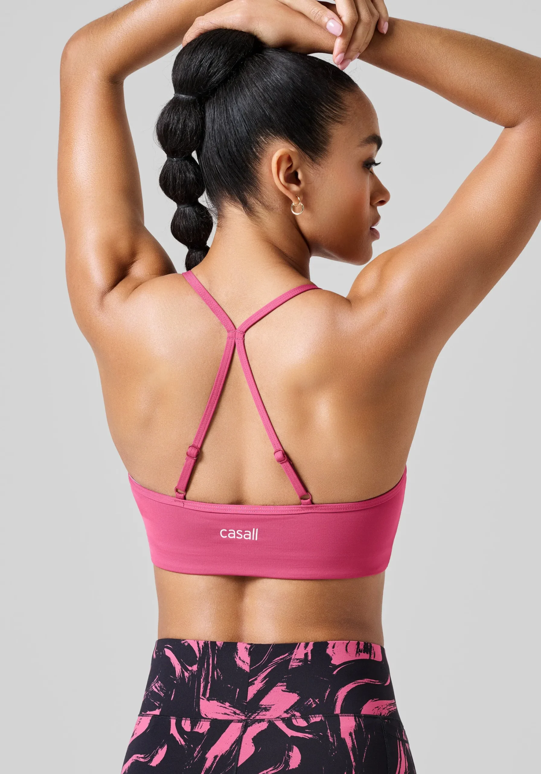 Sleek Strappy Sports Bra - French Rose