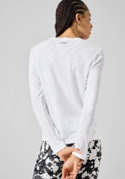Soft Texture Long Sleeve - White