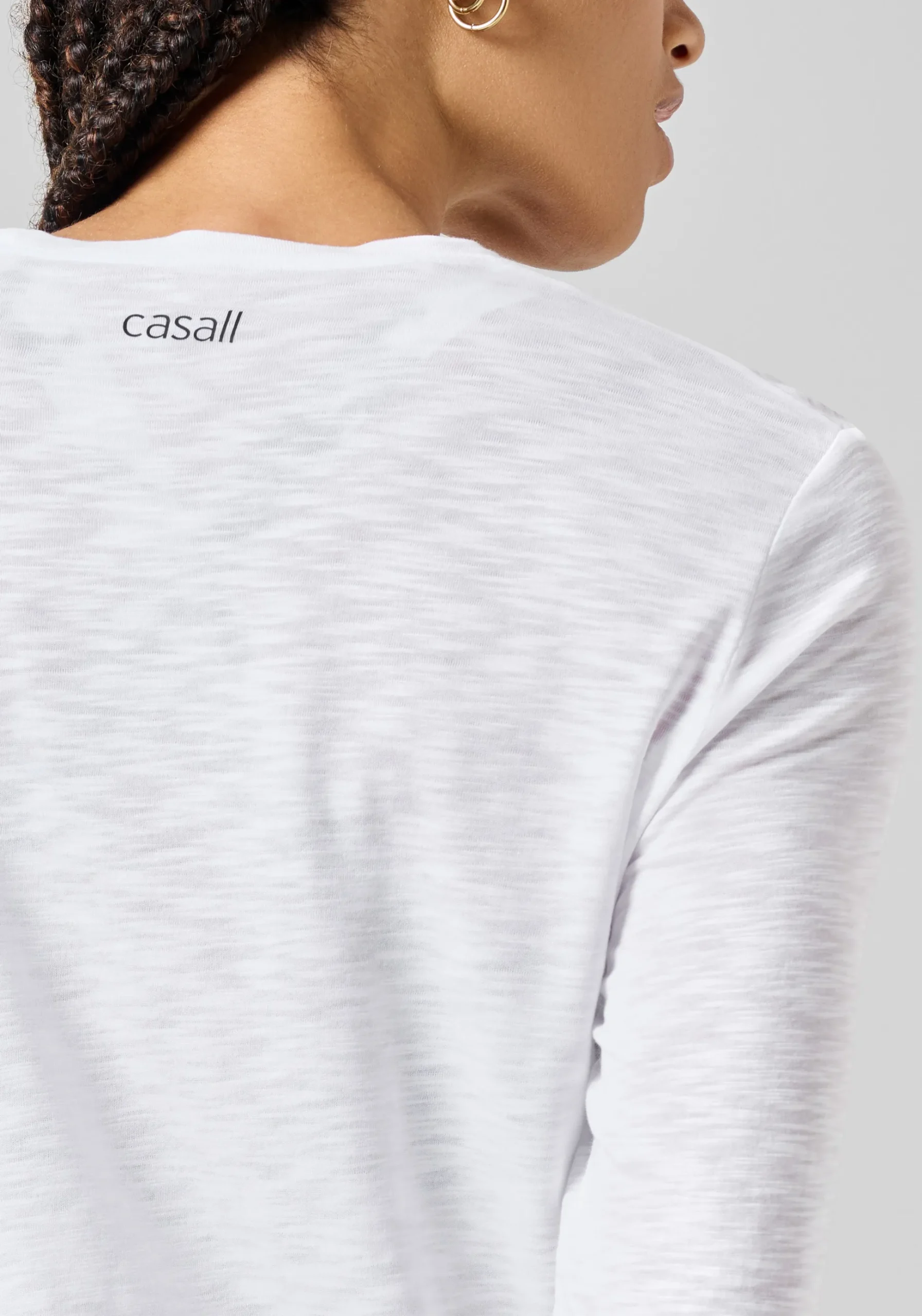 Soft Texture Long Sleeve - White