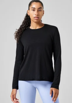 Soft Texture Long Sleeve - Black