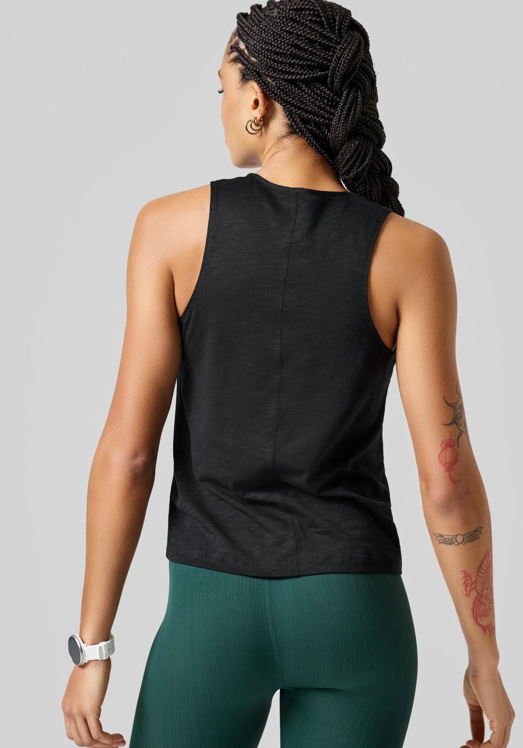 Soft Texture Tank - Black
