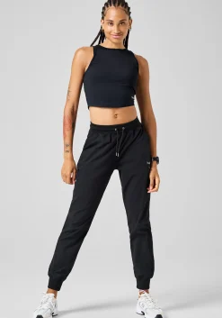 Step Woven Pants - Black