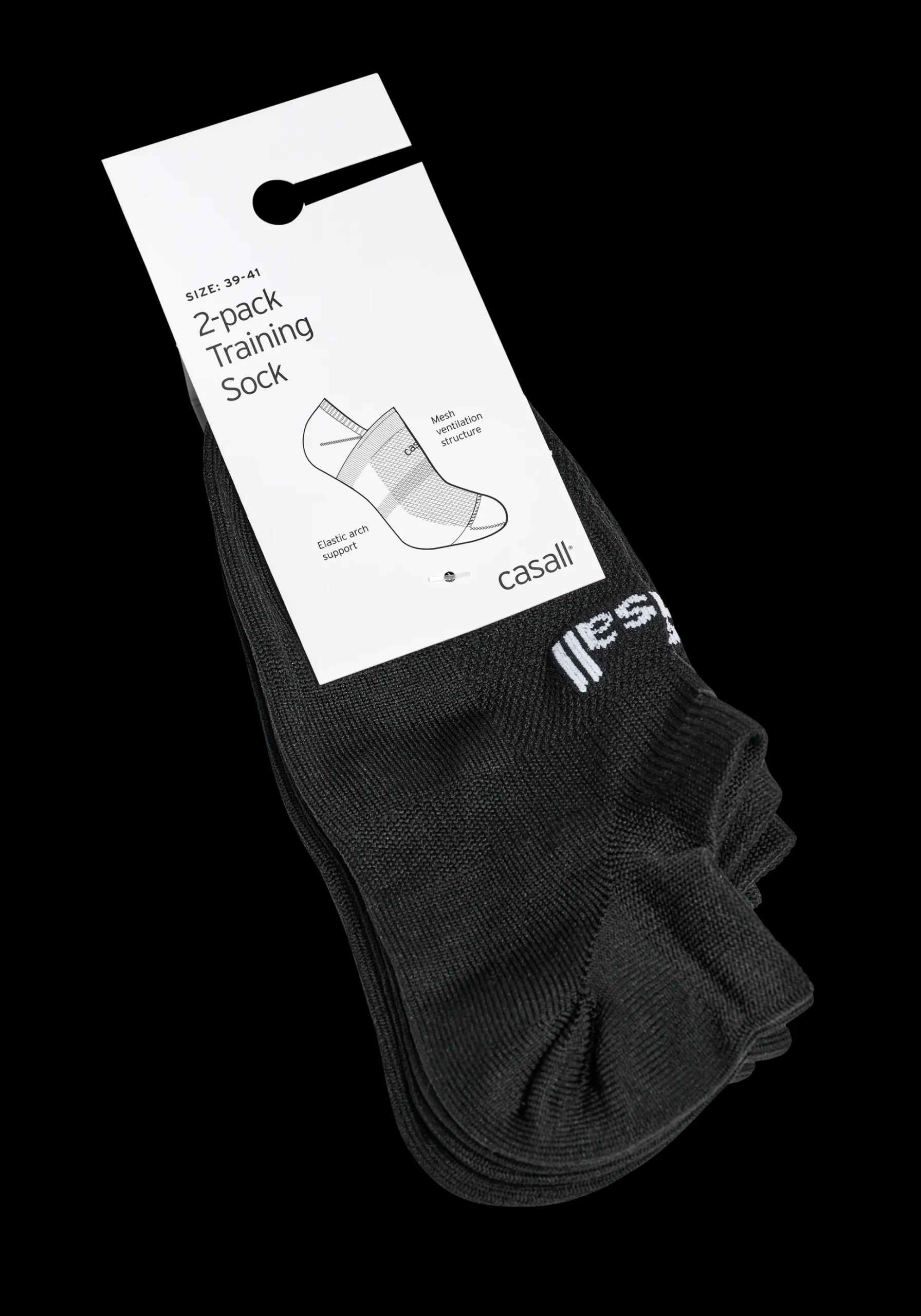 Training Sock 2-pack - Black