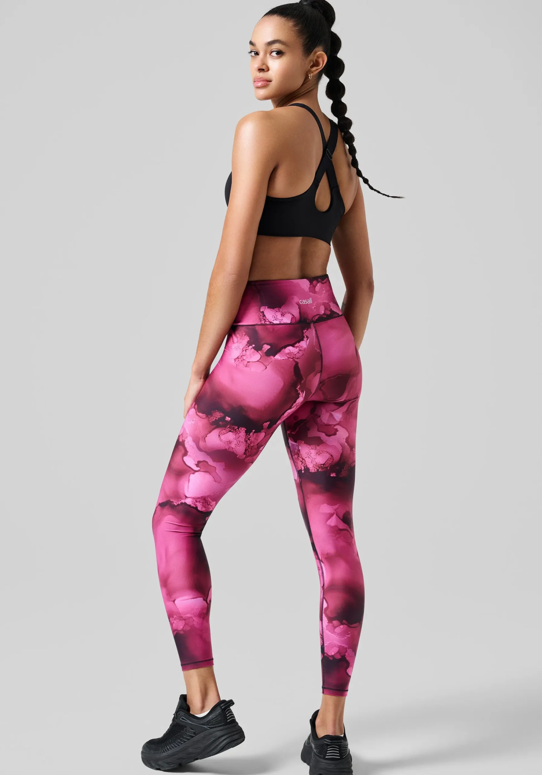 Ultra High Waist Printed Tights - Ice Pink