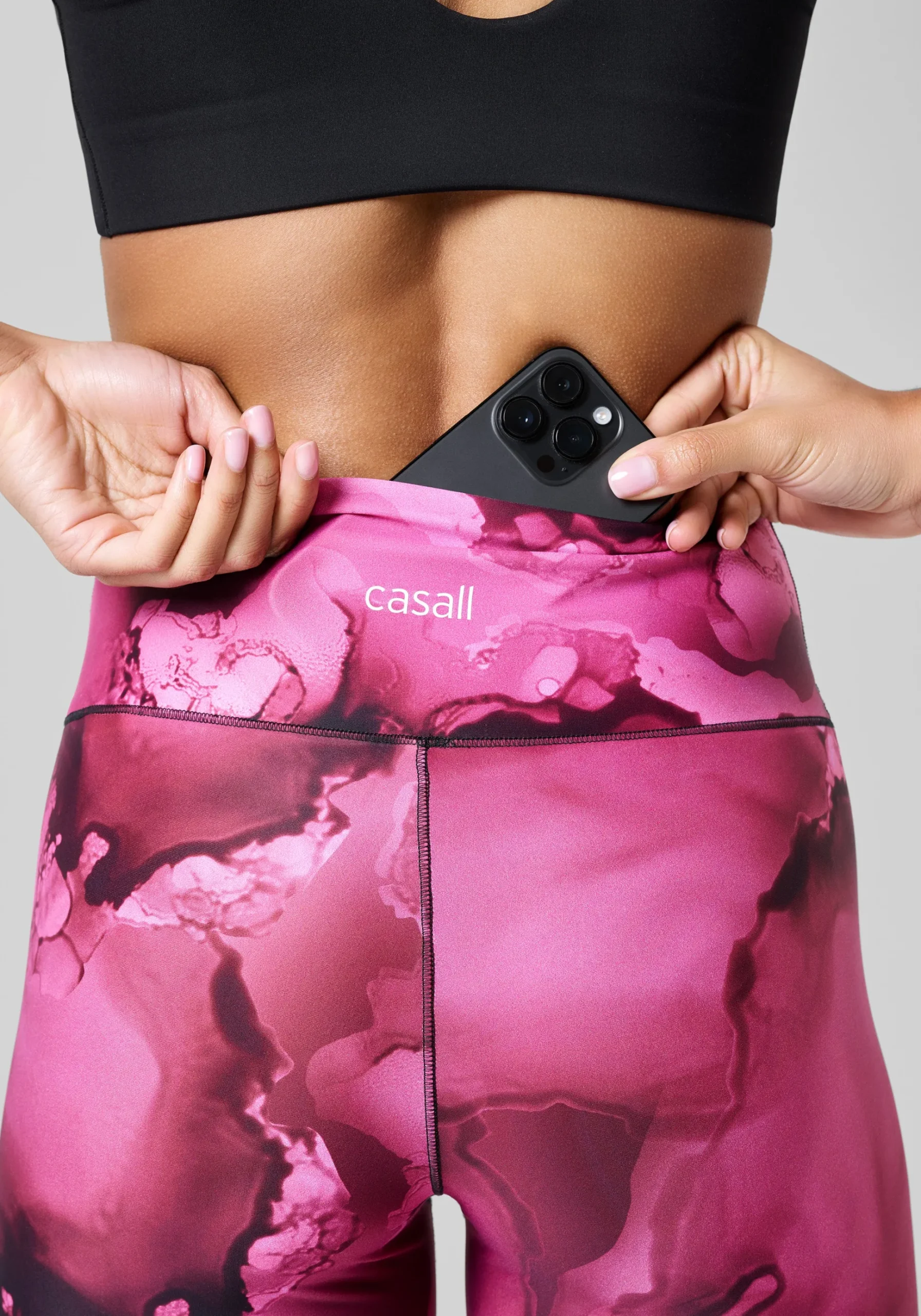 Ultra High Waist Printed Tights - Ice Pink