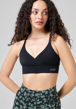Wrap Sports Bra - Black