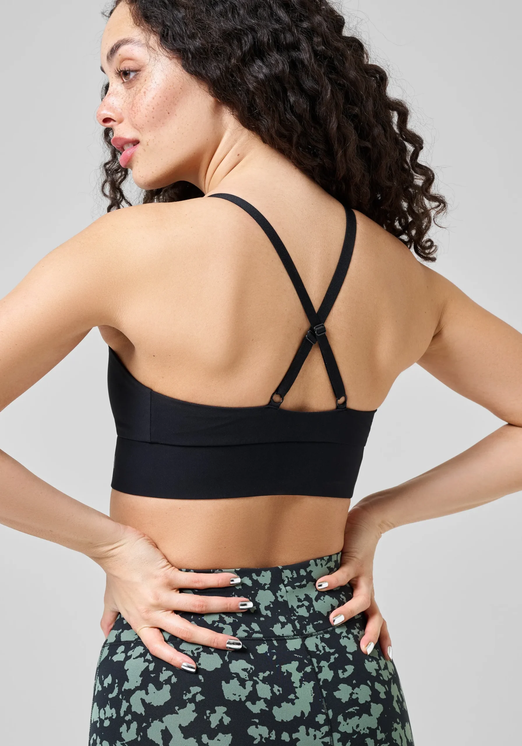 Wrap Sports Bra - Black