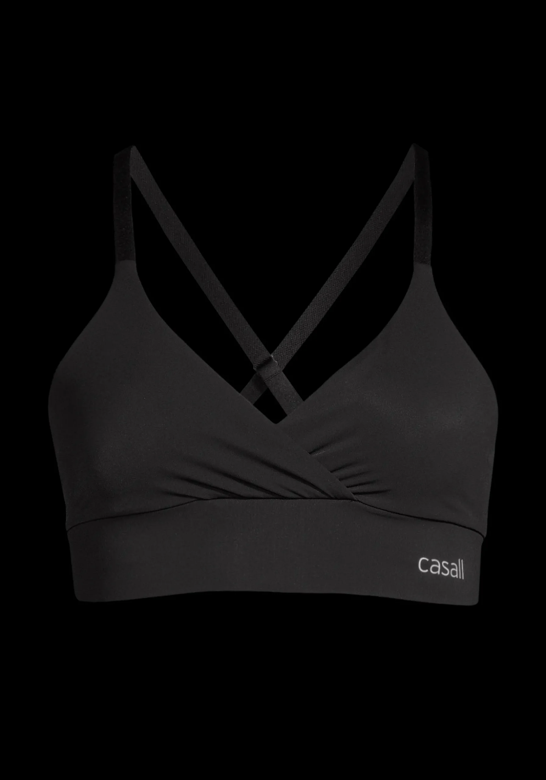 Wrap Sports Bra - Black